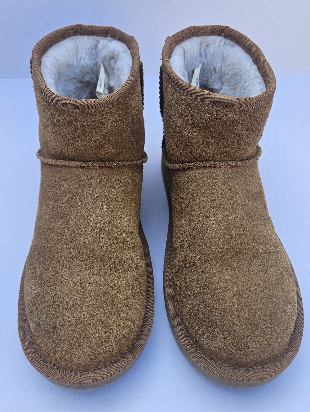 Koolaburra by UGG Women's Chestnut Suede Mini Boots Cozy Winter Boots Size 7